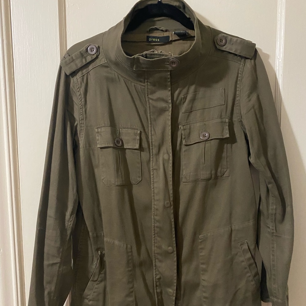 Green combat style jacket!